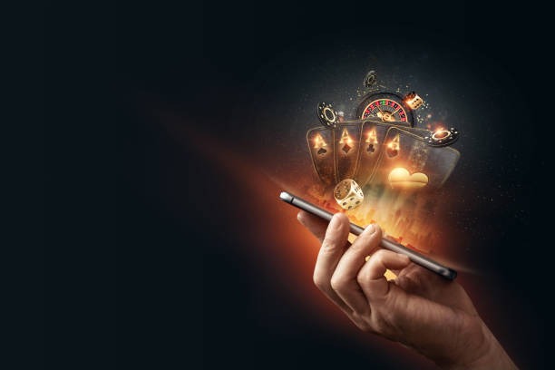 Live Casino Hold'em table with dealer on gambar pakong